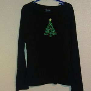 Ellemenno Peace Christmas tree T-shirt